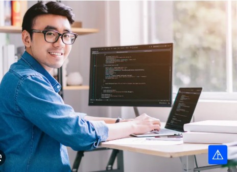 IT professionals collaborating on software design